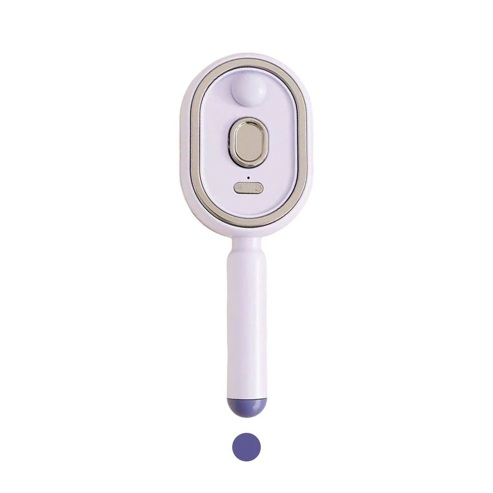 iLMH Electric Spray Hair Brush, Steamy Air Cushion Massage Comb, Self Cleaning Anti Static Detangling Brush for Women Hair