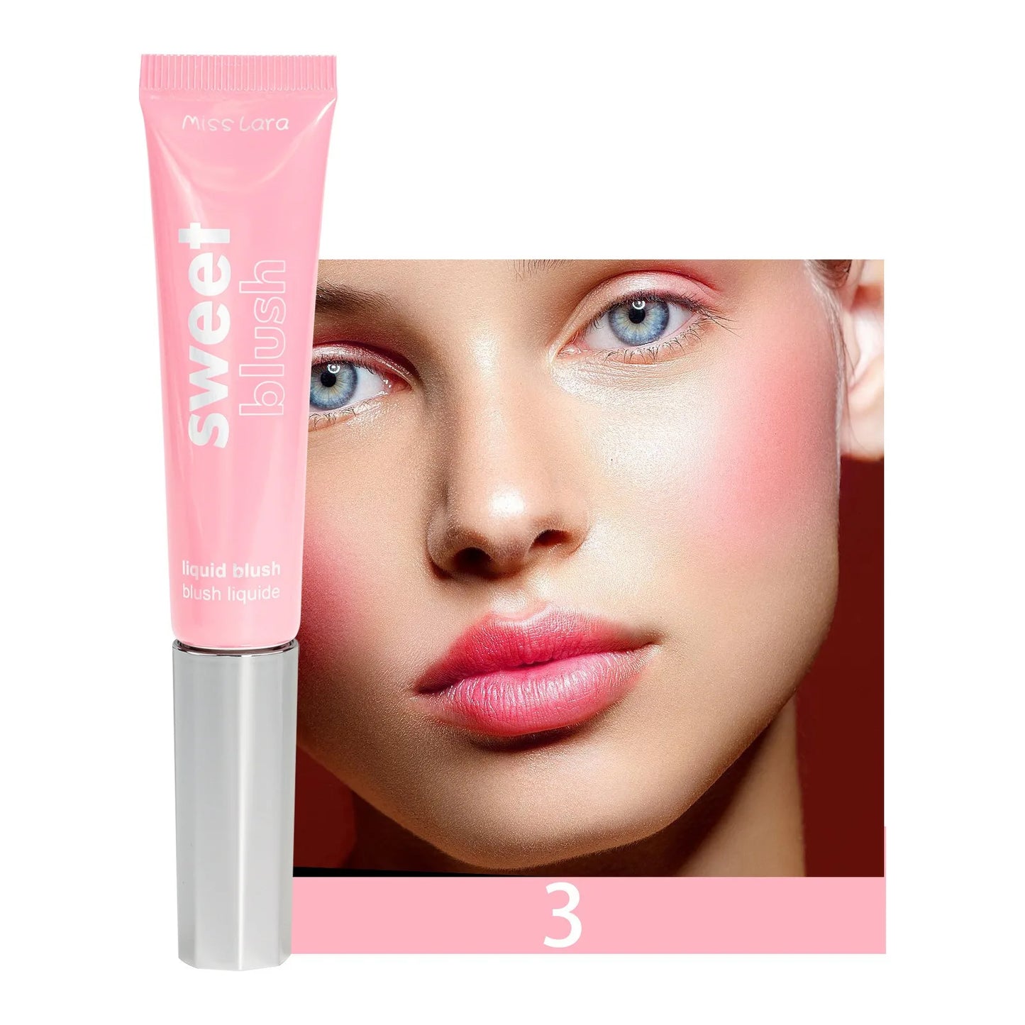Liquid Blush Velvet Matte Natural Cream Multi-use Cheek Eye Tint Peach Blush Soft Applicator Makeup Monochrome Face Blush Stick