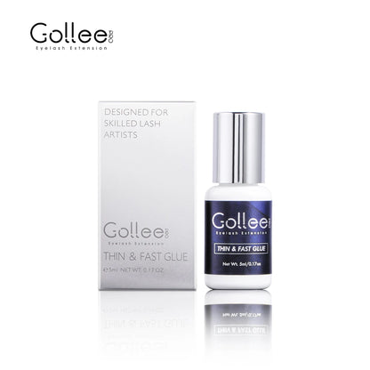 Gollee Glue for Eyelash Extensions 1s Fast Drying 5ml Bonder Glue Lasting false Lash Extension Supplies Profession Makeup tools