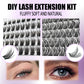 1 Box/120 Clusters Mink Eyelashes 8-14mm Individual Lashes Natural Look D Curl Fluffy Cluster Lashes DIY Eyelash Extension Tools