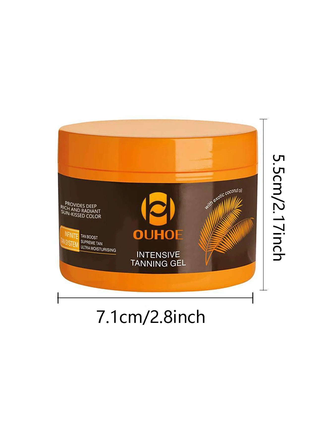 Intensive Tanning Gel Natural Tanning Accelerator Cream Gel Brown Tanning Gel for Sunbeds & Outdoor Sun