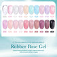 BORN PRETTY Milky Jelly Rubber Base Gel for Gel Nail Polish 15ml Russian Self-leveling Nude Color Soak Off Semi Permanent UV Gel