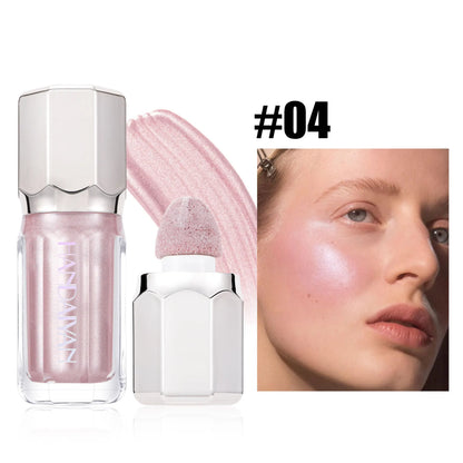 Facial Body Liquid Highlighter Contouring Brightening Makeup Long Lasting Shimmer Moisturizing Highlight Eyeshadow Blush Liquid