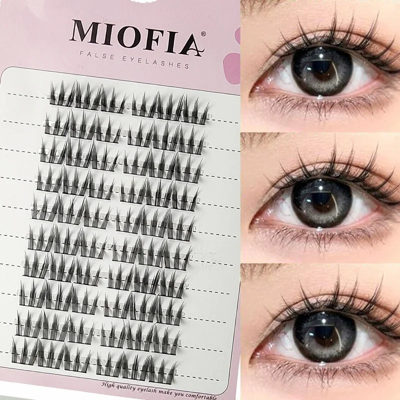 1/box 120 Bundles Mink False Eyelashe Natural Russian 3D laes Individual Eyelash extension cluster makeup tool wholesale lashes