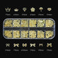 120pcs/box 3D Gold Bow Butterfly Nail Metal Charms Shiny Cute Bowtie/Diamond Star Nail Jewelry 120 Luxury Nail Art Supplies #RE4