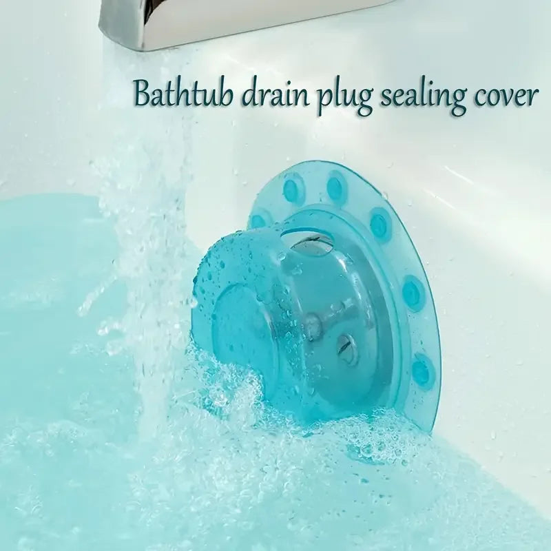 1PC- transparent bottomless bathtub overflow drain cover bathtub water stop plug shower products spa and shower accessories