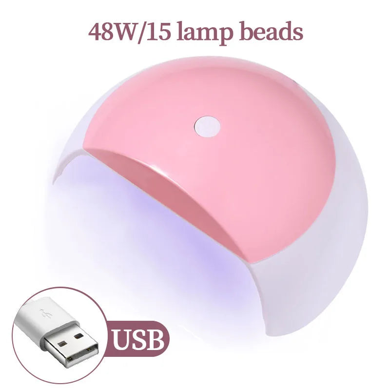 LULAA 54W USB Cabin UV LED Nail Gel Led Lamp for Nails Accessories Professional Material Nail Drying Lamp for All Manicure