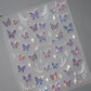 Golden Thread Butterfly Jelly Series Nail Art Stickers High Quality New Bronzing DIY Manicure Decal Decoration