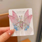 Three-dimensional Rhinestone Butterfly Hairpin Multicoloured Moving Wings Hair Clip Headwear Hair Accessories for Children