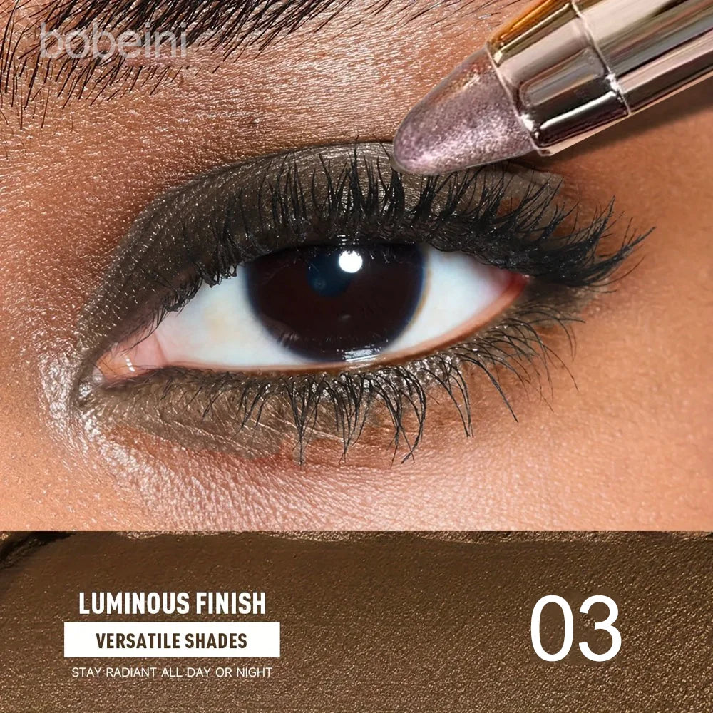 6 Colors Double-Ended Eyeshadow Stick – Waterproof, Long-Lasting, Matte & Glitter, Contour, Highlight, Certified, Unisex