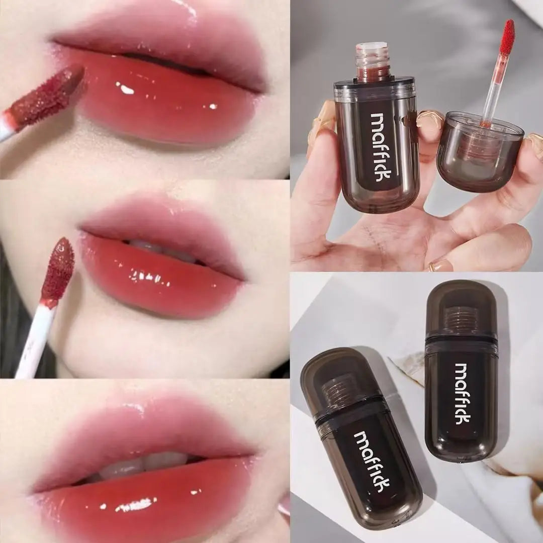 Waterproof  sweat proof  non smudging  small black tube lip gloss  moisturizing  long-lasting lipstick