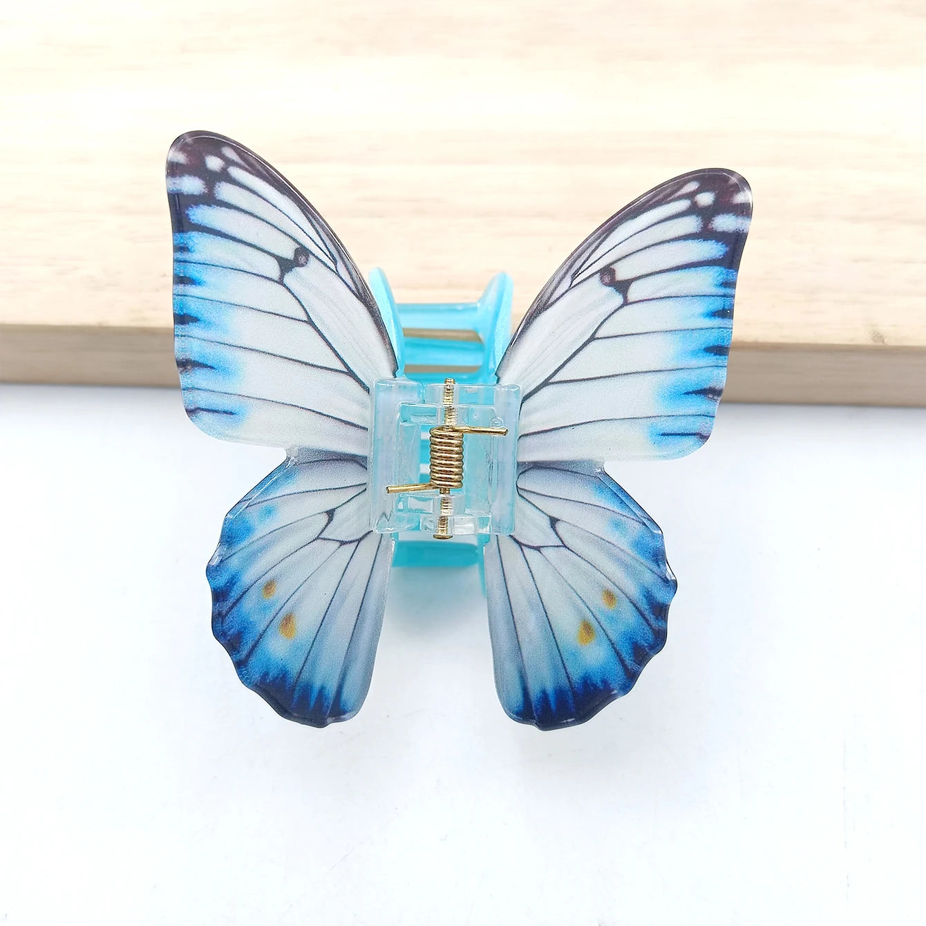 Simulation Butterfly Hair Claw Acrylic Claw Clip Temperament Grab Hair Clips for Girls Ins Trendy Hair Accessories Gift