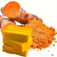 1/2/4/6Pcs Turmeric Kojic Acid Handmade Soap Scrub for Exfoliation, Moisturizing, Deep Cleansing, Spot Removal, Acne Removal