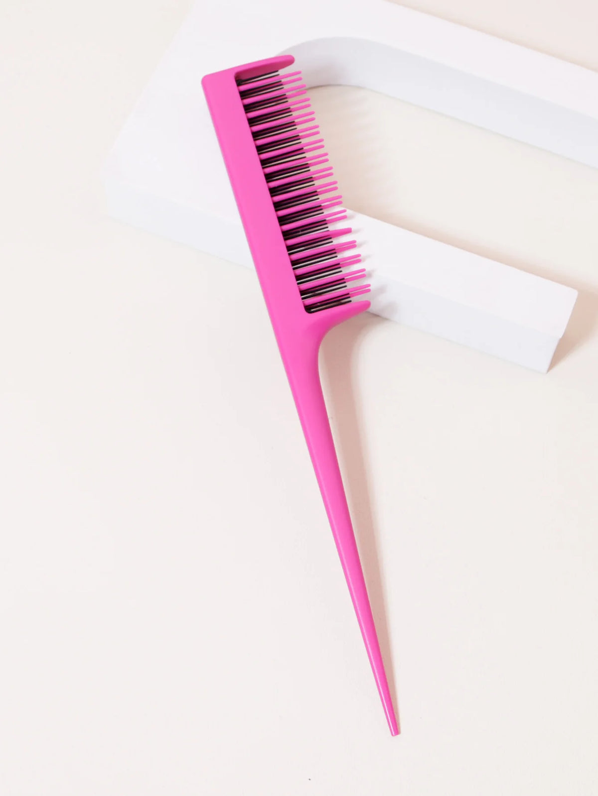 Three layer comb, styling tool, structured layered mouse tail comb, used for combing the back roots, evening styling