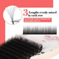 Yelix M Curl Easy Fan Lashes Bloom Individual Eyelash Extension Faux Mink Eyelashes Soft Natural Lash Extension Volume Auto Fans