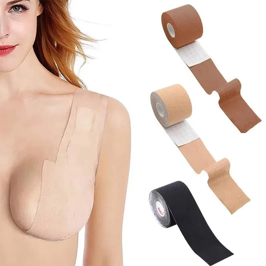 1-6pcs Boob Tape Breast Nipple Covers Push Up Bra Invisible Lift Tape Adhesive Bras Intimates Pasties Accessorie Bust Tape Women