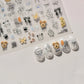 Golden Thread Butterfly Jelly Series Nail Art Stickers High Quality New Bronzing DIY Manicure Decal Decoration