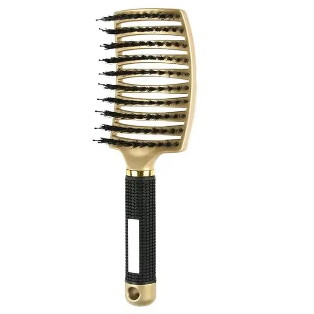Hair Brush Detangling Hairbrush Bristle&Nylon Women's Wet Curly Hair Scalp Massage Comb Salon Hairdressing Styling Tools