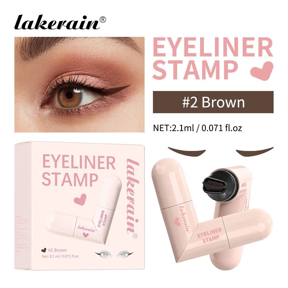 Waterproof Super Quick Eyeliner Fast Drying Liquid Eyeliner Smooth Easy Coloring Long Lasting Eye Liner Stamp Natural Eye Makeup