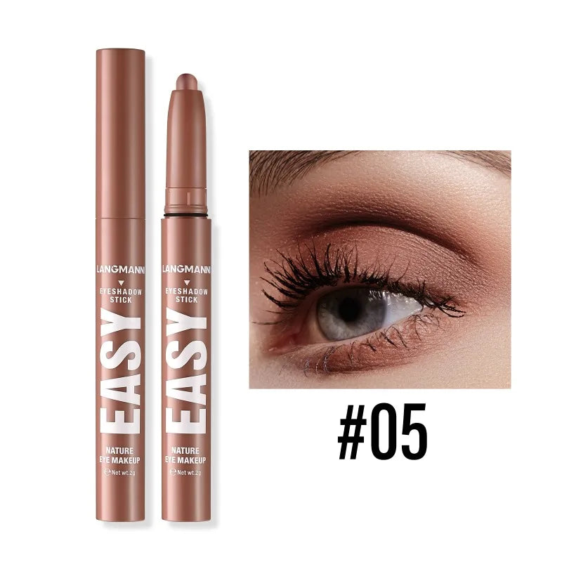 Waterproof Pearlescent Eyeshadow Pencil Stick Shimmer Highlighter Pencil Pearl Pigment Long Lasting Cream Eyes Make Up Cosmetic