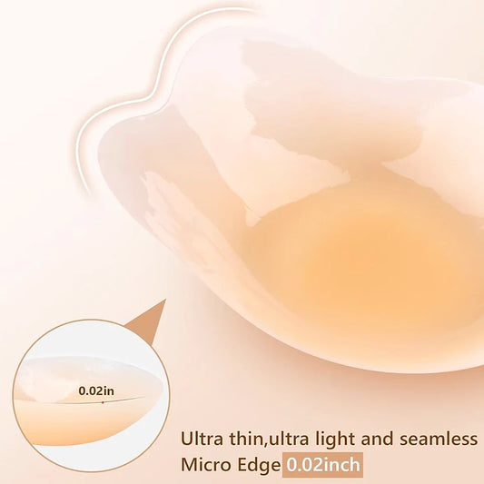 Reusable Silicone Pastie Nipple Cover Liner Adhesive Invisible Breast Lift Chest Sticker For Women Sticky Bra Boob Tape