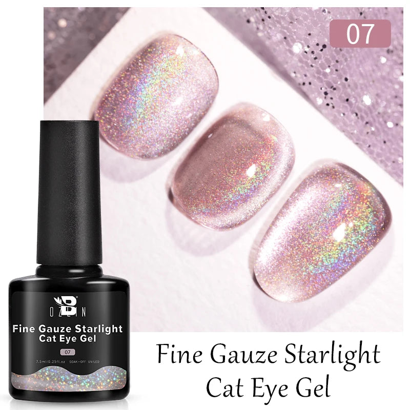 AWStorG 7.5ml Starlit Cat Magnetic Gel Nail Polish Must need Black Gel-Polaris Light Soak Off UV Gel Varnis Semi Permanent DIY