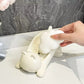 Cute Cat Drain Soap Holder Container Smooth Plastic Toilet Soap Dish Case Tray Bathroom Accessories Washroom Tools Home Decor