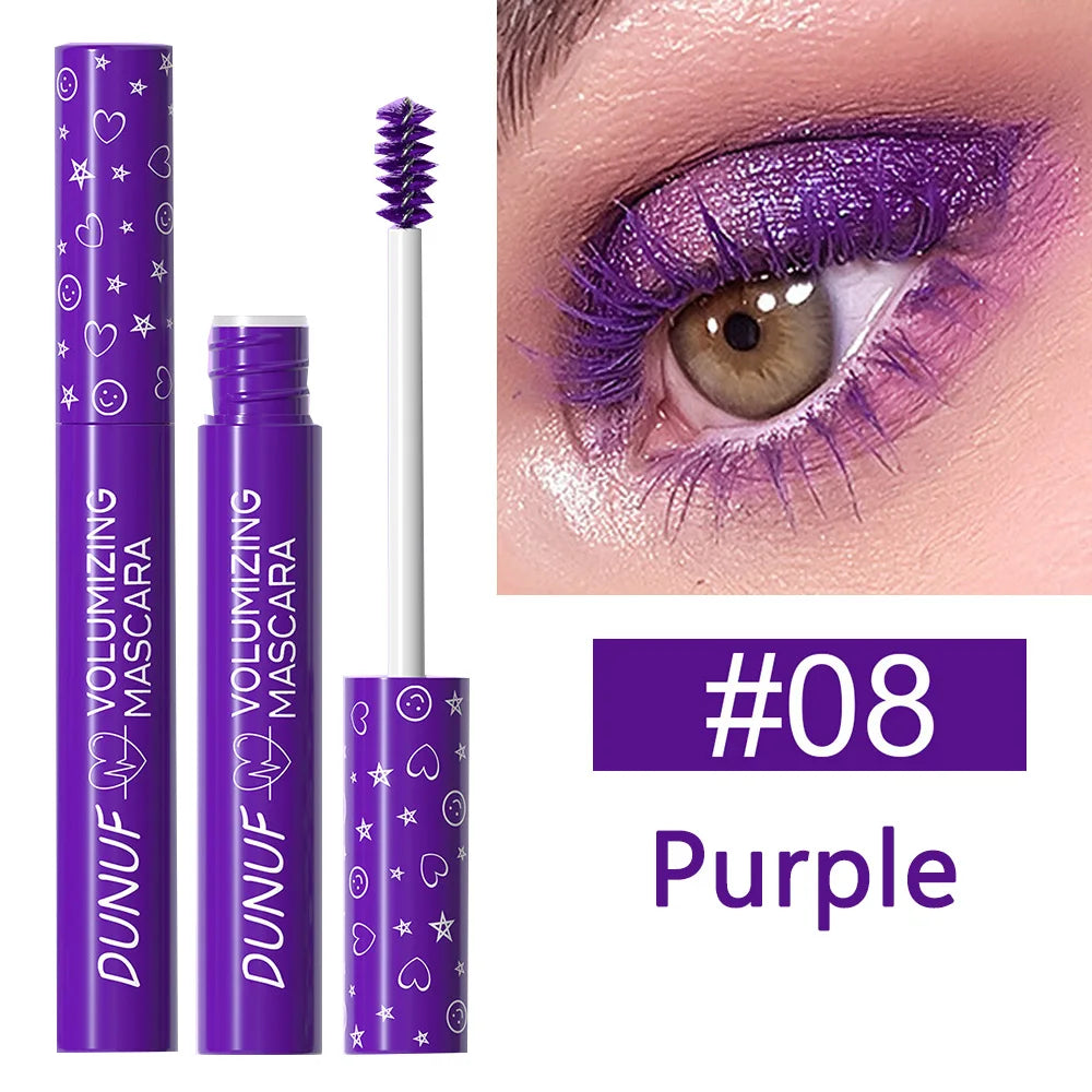 Colorful Curling Mascara Waterproof Fast Drying Eyelashes Extension Multicolor Lashes Makeup Lasting Waterproof White Mascara