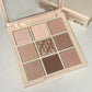 Oat Milk Coffee Earth Tone Eye Shadow Low-saturation Matte Highlight Powder Blusher Contouring Palette Nine-color Eye Shadow