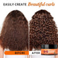 GOIPLE Balck Castor Oil Curling Cream Conditioner Moisturizing Soften Defining Curls Control Frizz Styling Curly Enhancer