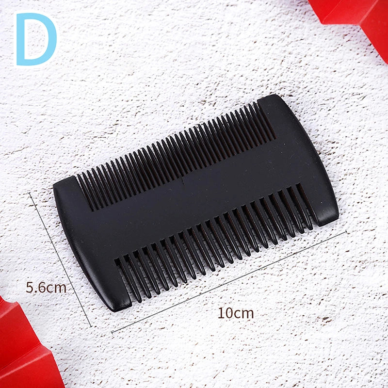Natural Wood Hair Brush Beard Comb Anti-Static Double-Sided Mustache Pocket Comb Brushing Hair Care Tools For Men Gift