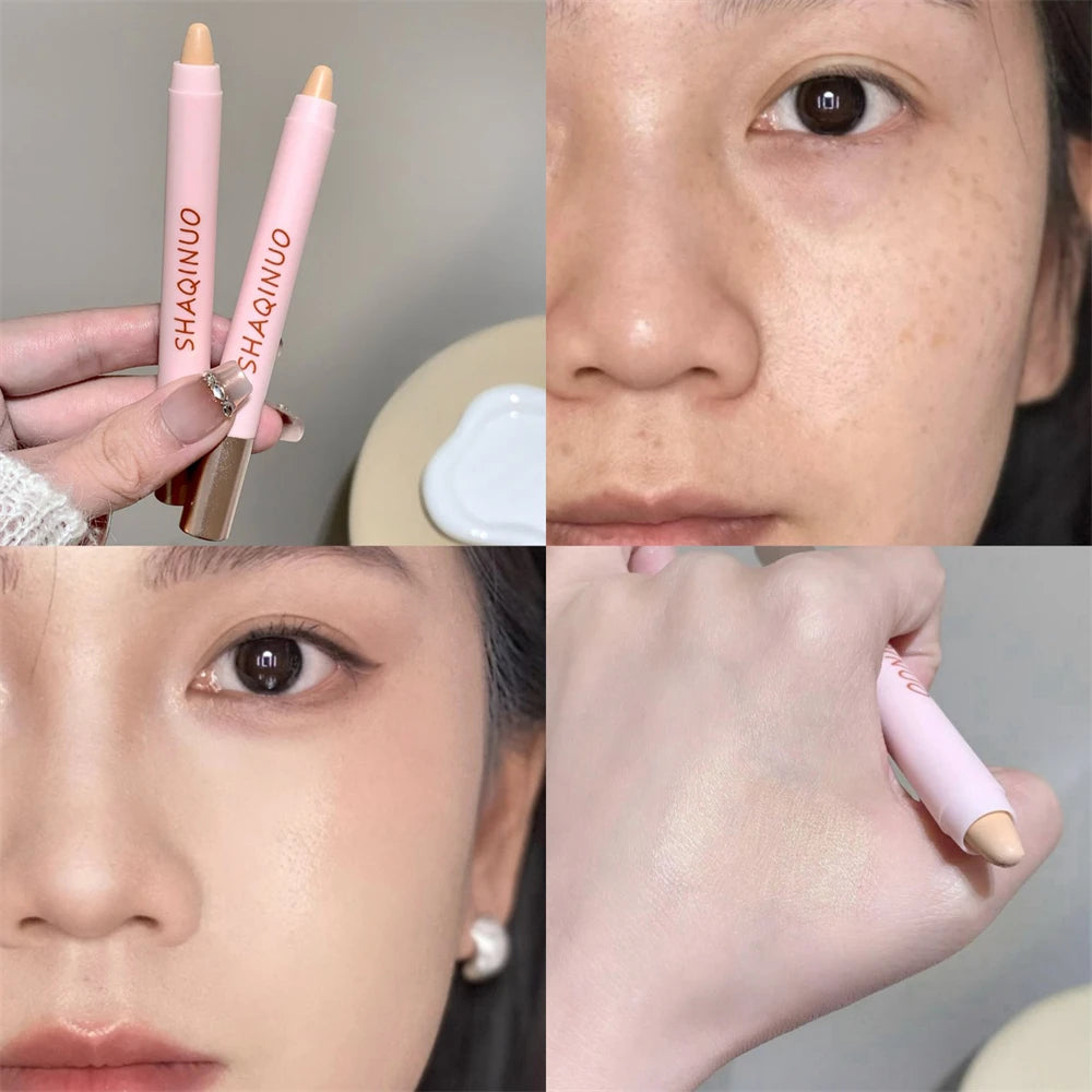 Contour Stick Cream Bronzer Highlighter Makeup Stick for Face Easy to Blend & Long Lasting Natural Make Up 3D Nose Shadow Repair