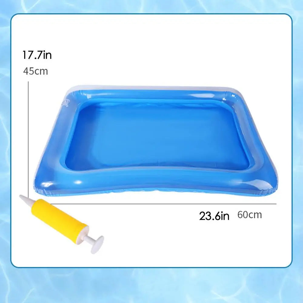 Portable Inflatable Foot Basin Convenient Foot Soaking Bath For Pool Beach Inflatable Foot Wash Basin CollapsiblePool Foot Bath