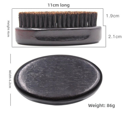 MAN Hair Brush Boar Bristle for Men's Beard Shaving Comb Face Massage Facial Hair Cleaning Brush Wave Comb Drop Shipping