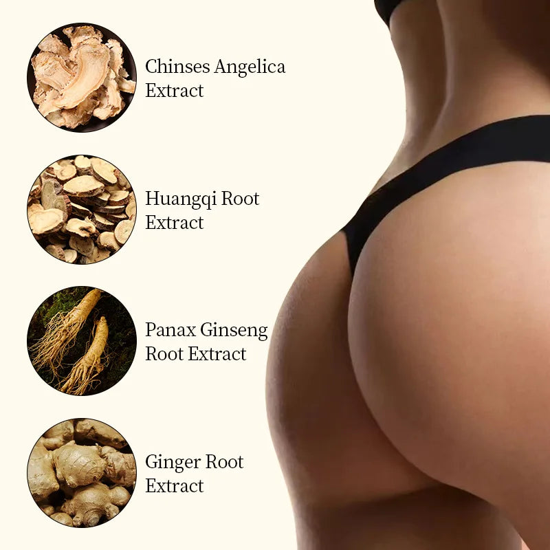 80g Herbal Butt-Lifting Cream, Body Moisturizing Lotion, Contains Extracts of Angelica, Ginseng, and Other Ingredients, Moisturizes the Skin, Lifts and Firms, Highlights the Contours of the Buttocks, Makes the Buttocks Look M
