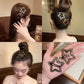4pcs Full Diamond Five-pointed Star Back Head Hairpin Broken Hair Finishing Headdress Grab Clip Rhinestone Hairp