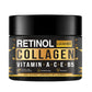 Men's Retinol Collagen Face Cream Skincare Moisturizing Brightening Hydrating Smooth Wrinkles Firming Facial Men Skin Care