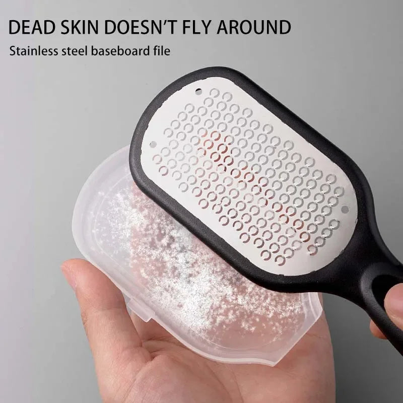 RHBJ 1Pcs Professional Stainless Steel Callus Remover Hand Foot File Scraper Pedicure Tools Dead Skin Remove for Heels Feet Care