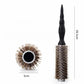 New Type Professional Wood Round Curly Combs For Women Hairdressing Massage Brush Salon Barber Aluminum Tube Hair Styling Comb