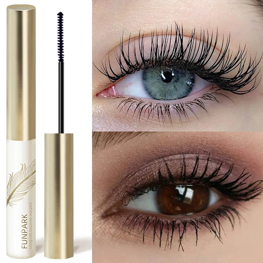 10-Color Ultra-fine Brush Mascara Strong and Lasting Content and Length, Waterproof Prolonged Eye Lash Makeup Black Red Purple