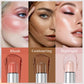 QIBEST New Highlight For Face Waterproof Soft Cream Texture Bronzer Contour Stick Face Blusher For Cheek Beauty Makeup Cosmetics