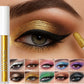 Metallic Purple Liquid Eyeshadow Pen Shimmer Pink Green Blue Gold Diamond Shiny Eye Shadow Stick Giltter Highlighter Pen Makeup