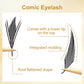 New Tinsel Premade Fans Eyelash Extension Holographic Anime Tower Tips Pro Made Eyelash Comic Feather Super Soft False Eyelashes