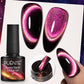 PUENTE 7.5ML Golden Gems Cat Magnetic Gel Nail Polish Pink Brown Blue Colors Golden Glitter Cat Eye Soak Off UV Nail Art Varnish