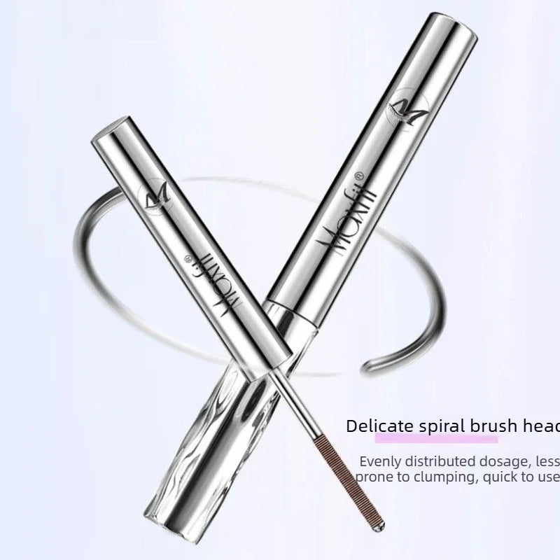 Waterproof Spiral Brush Head Mascara - Steel Tube Long-lasting Easy To Apply - Suitable for Beginners Party Makeup Mascara