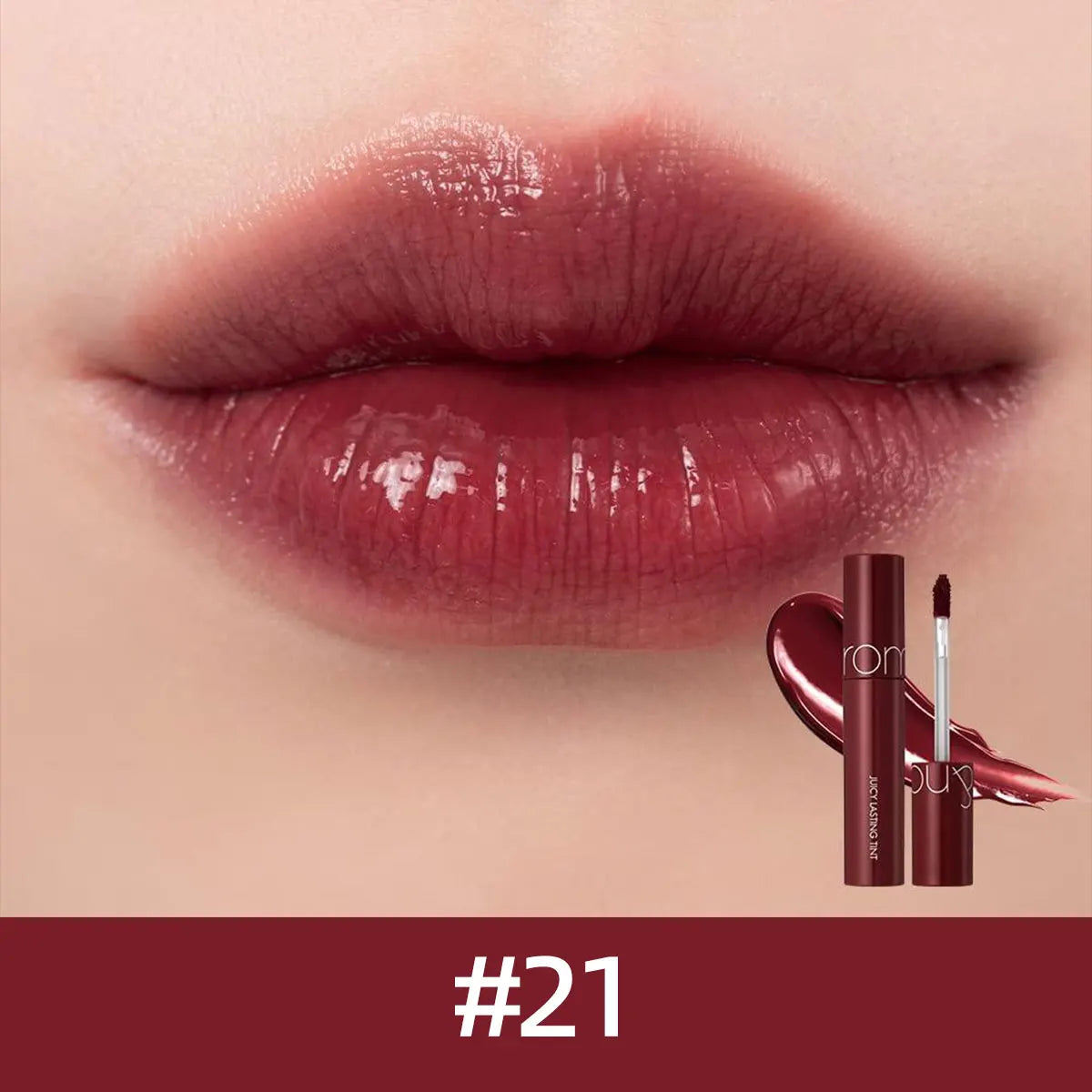 rom&nd JUICY LASTING TINT-12 Shades,Juicy Glossy Texture,Lip Glosses,Luxury Makeup,Korean Cosmetic,K-Beauty,Korean Makeup