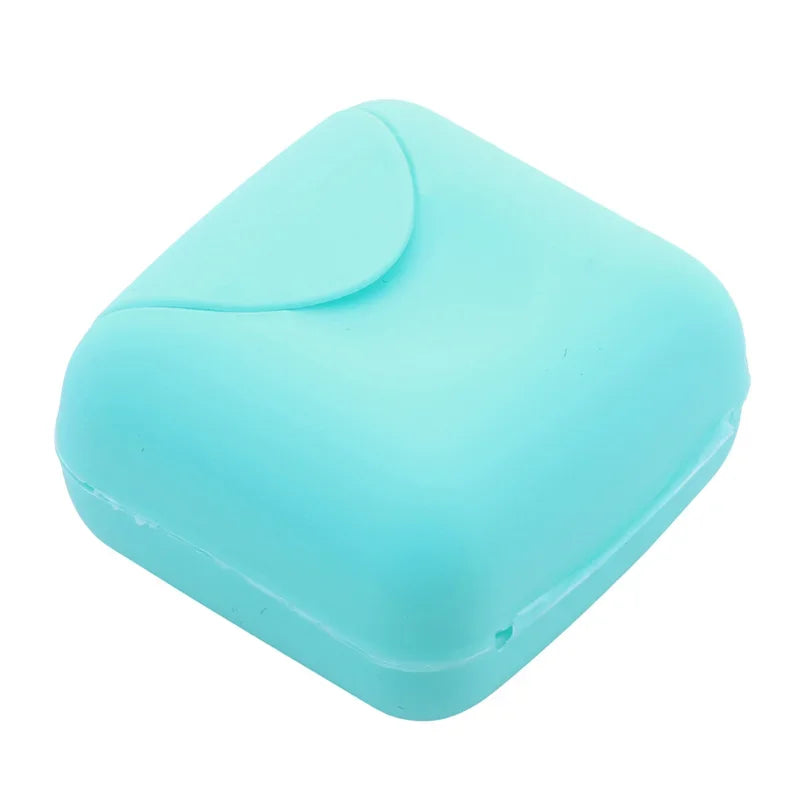 S/L Sizes Portable Travel Soap Box Container Bathroom Acc Home Plastic Soap-Boxes with Cover Candy Color Soaps Soap Holder