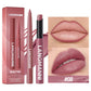 Integrated waterproof lipliner+lipstick lipstick lipstick set,no smudge,no fade,no cup,durable,easy to create a perfect makeup!