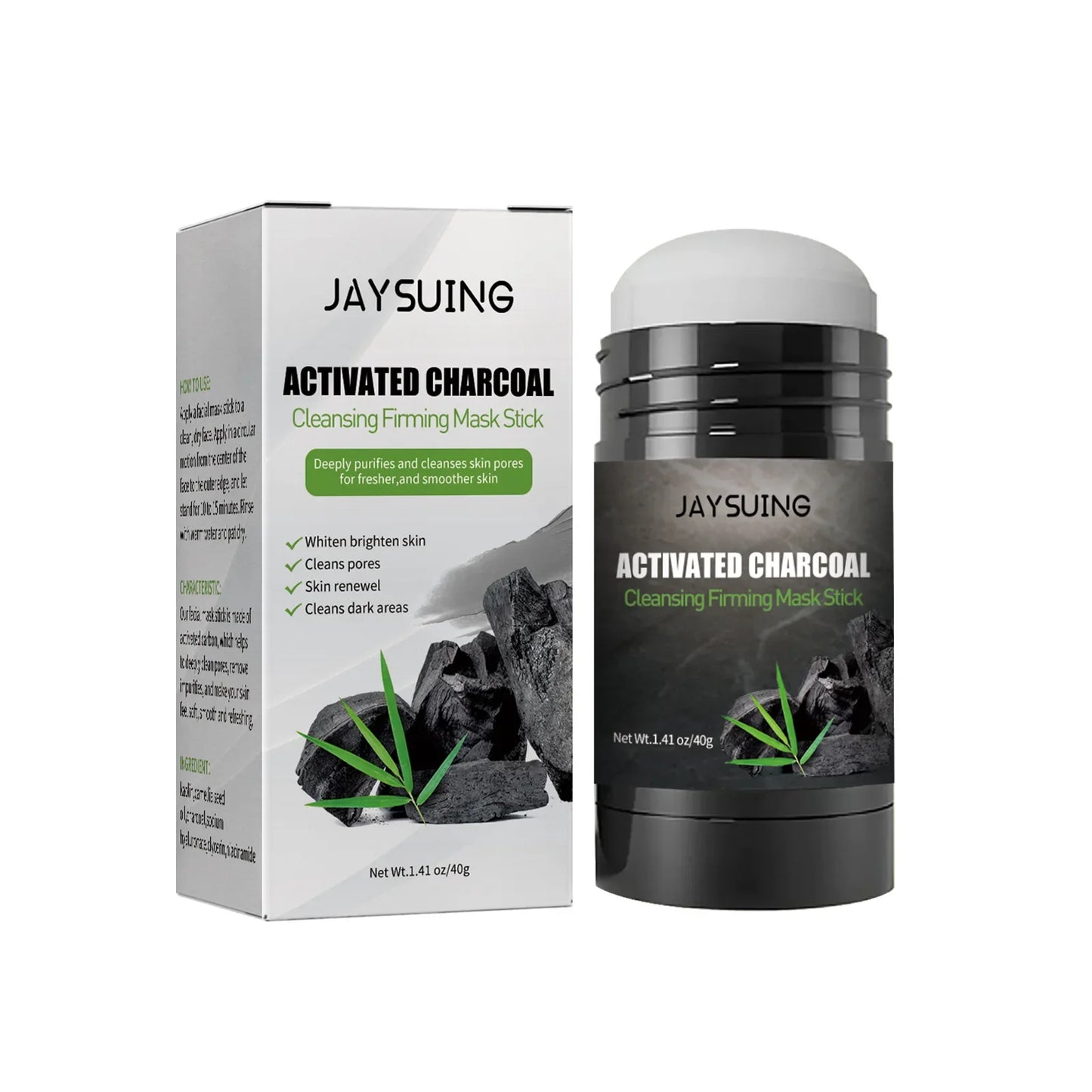 Blackhead Remover Mask Charcoal Peel Cleaner Oil Control Anti Ac-ne Pores Shrink Purifying Clay Deep Cleaning Solid Mask Stick