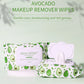 Disposable avocado makeup remover wipes-make up remover,Automatic press box,Pack of 80,Makeup remover,Portable bag